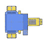 VDI30 SPUR-MT RADIAL DRILLING MILLING HEAD DOUBLE 2xER25 L= 85 mm